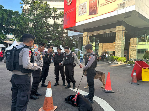 Kawal Sidang Putusan Sengketa Pilpres di MK, Polri Kerahkan Tim K-9 dan Ribuan Personel Gabungan