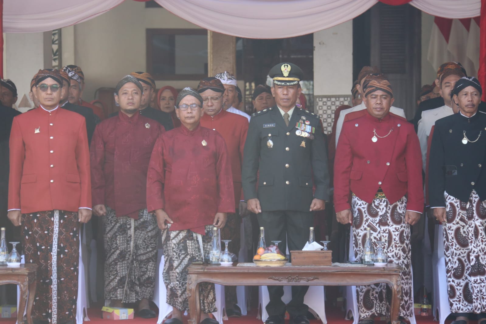 Kasdim Ngawi Hadiri Upacara Hari Jadi Kabupaten Ngawi ke-668 di Pendopo wedya graha Ngawi
