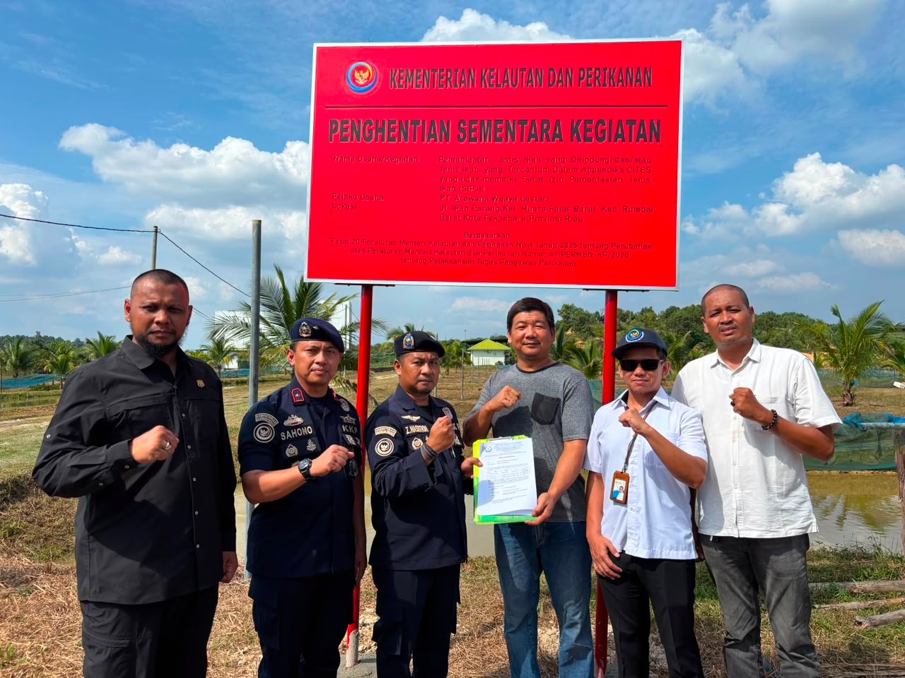 KKP Segel Budi Daya Arwana Tak Berizin di Pekanbaru